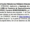AVISO DE REPUBLICAÇÃO LICITAÇÃO PREGÃO ELETRÔNICO Nº004/2022